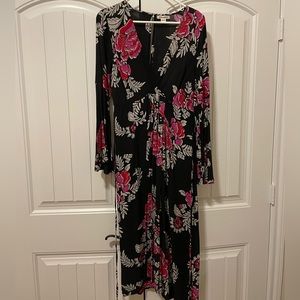 Billabong Long Sleeve Maxi Dress